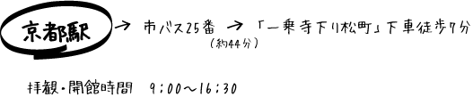 円光寺へのアクセス。
